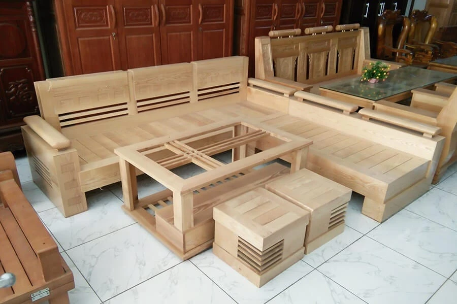 Bộ bàn ghế salon gỗ cổ điển